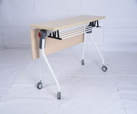 奔创办公家具直销钢木阅览桌员工培训桌功能折叠桌椅